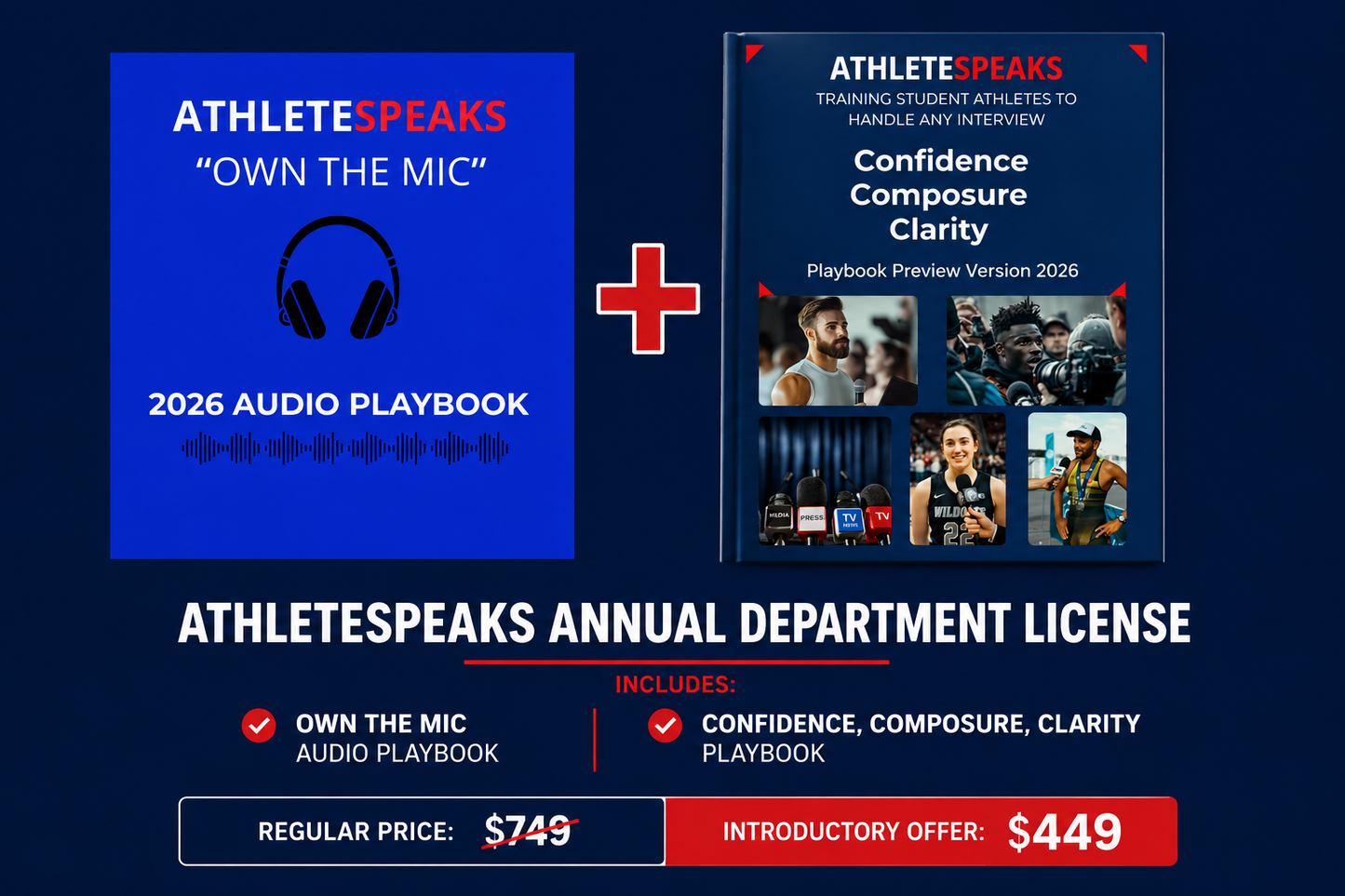 AthleteSpeaks™ Complete Communication System + Own The Mic Audio Playbook